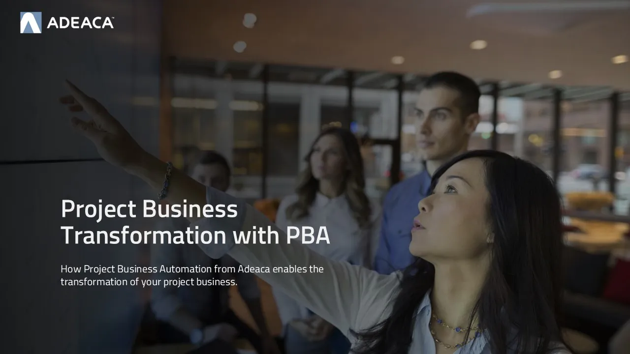 Project Business Transformation with PBA